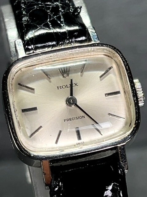鑑定済み 美品 ROLEX PRECISION ロレックス プレシジョン アンティーク 手巻き 腕時計 高級腕時計 骨董 コレクション トノーの画像1