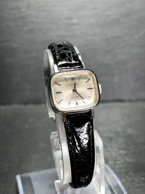 鑑定済み 美品 ROLEX PRECISION ロレックス プレシジョン アンティーク 手巻き 腕時計 高級腕時計 骨董 コレクション トノーの画像4