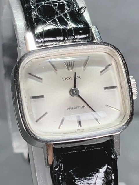 鑑定済み 美品 ROLEX PRECISION ロレックス プレシジョン アンティーク 手巻き 腕時計 高級腕時計 骨董 コレクション トノーの画像3