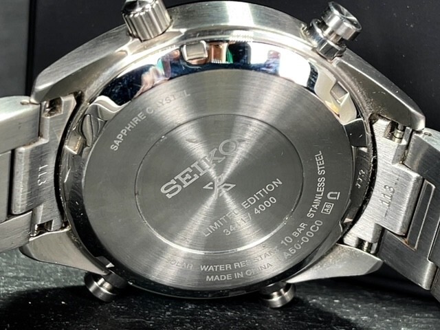 復刻 限定モデル 世界4000本 超美品 SEIKO PROSPEX セイコー プロスペックス スピードタイマー ソーラー クロノグラフ 腕時計 SBER005_画像8