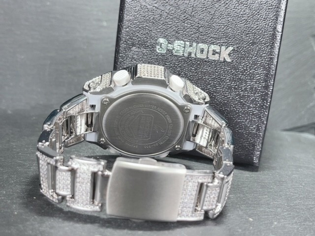 レインボーカスタム フルCZダイヤ 新品 カシオ CASIO ジーショック G-SHOCK GA-300 デジアナ 腕時計 カスタムジーショック フルカスタムの画像8