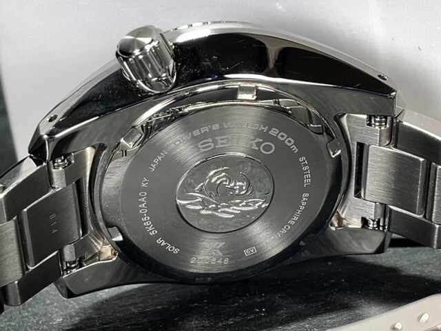 流通限定 新品 SEIKO セイコー PROSPEX プロスペックス SUMO スモウ ダイバースキューバ ソーラー 腕時計 GMT SBPK003 ブラック 黒_画像9