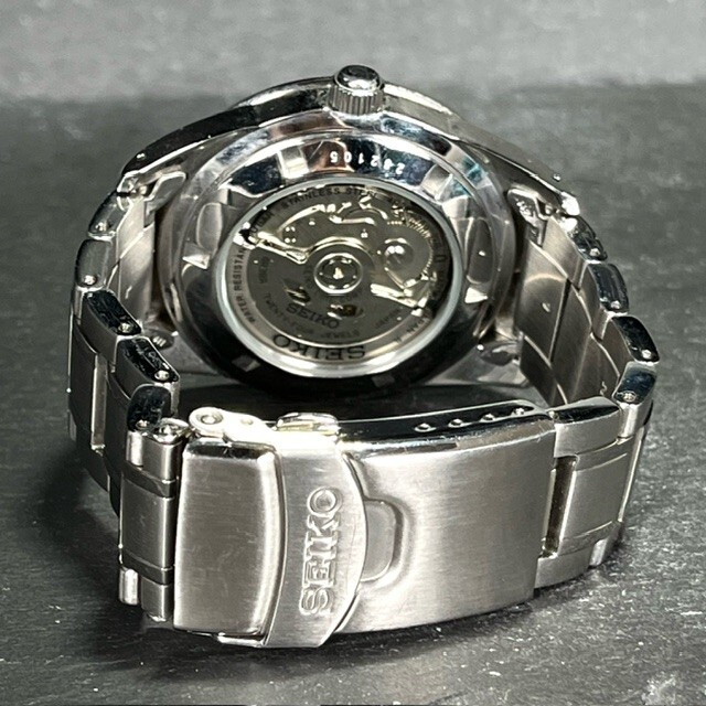 SEIKO SELECTION セイコー セレクション メカニカル オープンハート SCVE051 自動巻き 腕時計 ブルー 機械式 メンズ セミスケルトンの画像7