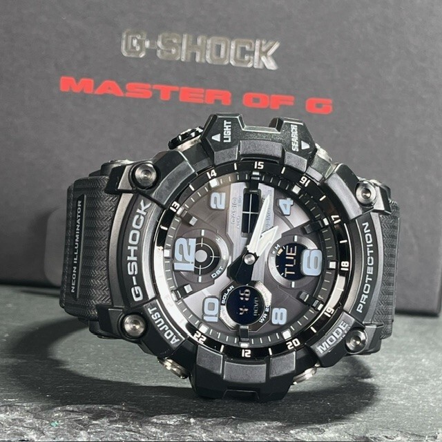 CASIO G-SHOCK カシオ ジーショック MUDMASTER マッドマスター GWG-100-1AJF 腕時計 ソーラー電波 アナログ ブラック マルチバンド6の画像5