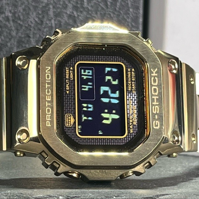 新品 CASIO G-SHOCK カシオ ジーショック GMW-B5000GD-9JF 腕時計 電波ソーラー マルチバンド6 フルメタル ゴールド デジタル アナログの画像6