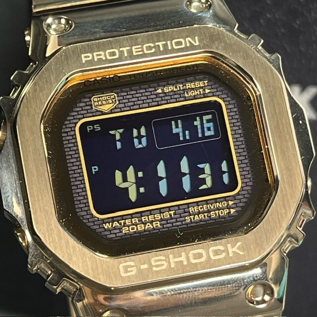 新品 CASIO G-SHOCK カシオ ジーショック GMW-B5000GD-9JF 腕時計 電波ソーラー マルチバンド6 フルメタル ゴールド デジタル アナログの画像1