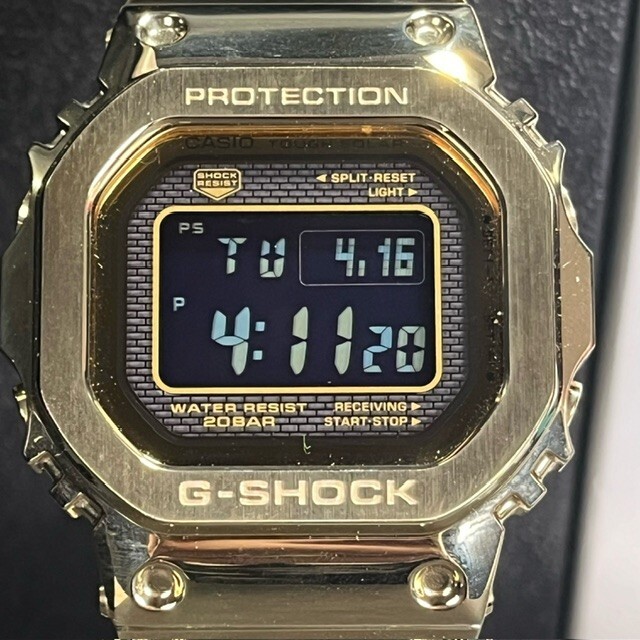 新品 CASIO G-SHOCK カシオ ジーショック GMW-B5000GD-9JF 腕時計 電波ソーラー マルチバンド6 フルメタル ゴールド デジタル アナログの画像2