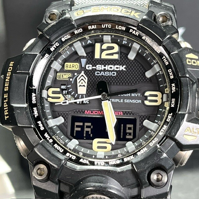G-SHOCK カシオ ジーショック MUDMASTER マッドマスター GWG-1000-1AJF 腕時計 ソーラー電波 デジタル アナログ ブラックの画像3