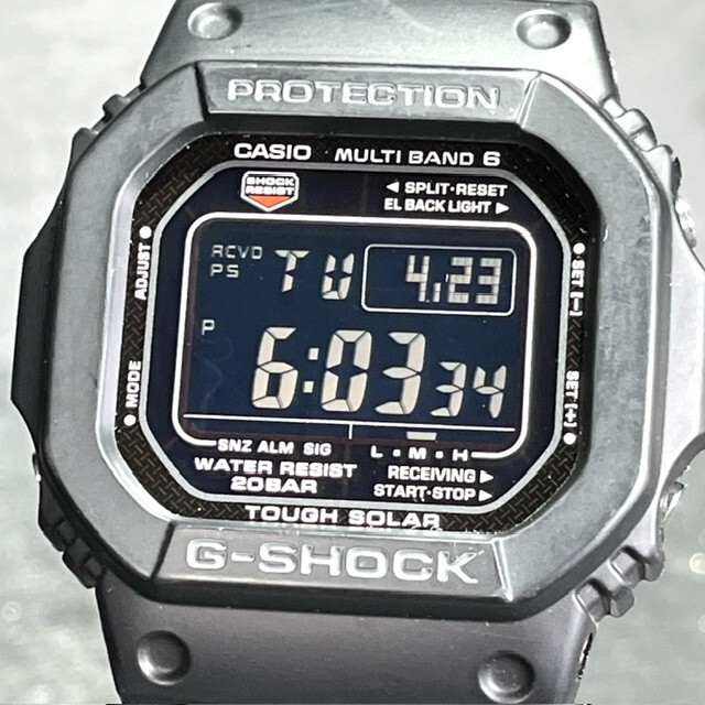 CASIO G-SHOCK カシオ ジーショック GW-M5610-1BJF 腕時計 電波ソーラー ブラック スクエア マルチバンド6 デジタル アナログ メンズの画像3