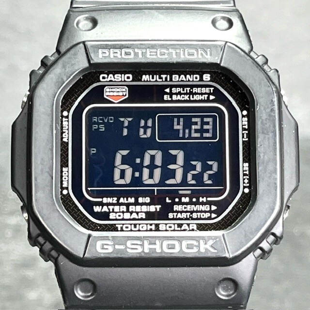CASIO G-SHOCK カシオ ジーショック GW-M5610-1BJF 腕時計 電波ソーラー ブラック スクエア マルチバンド6 デジタル アナログ メンズの画像2