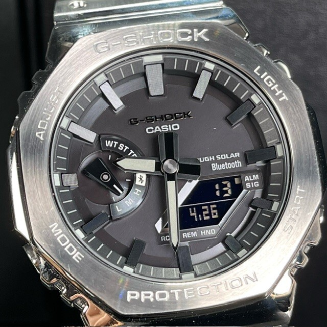  new goods CASIO G-SHOCK Casio ji- shock GM-B2100D-1AJF wristwatch solar black smart phone link full metal analogue men's 