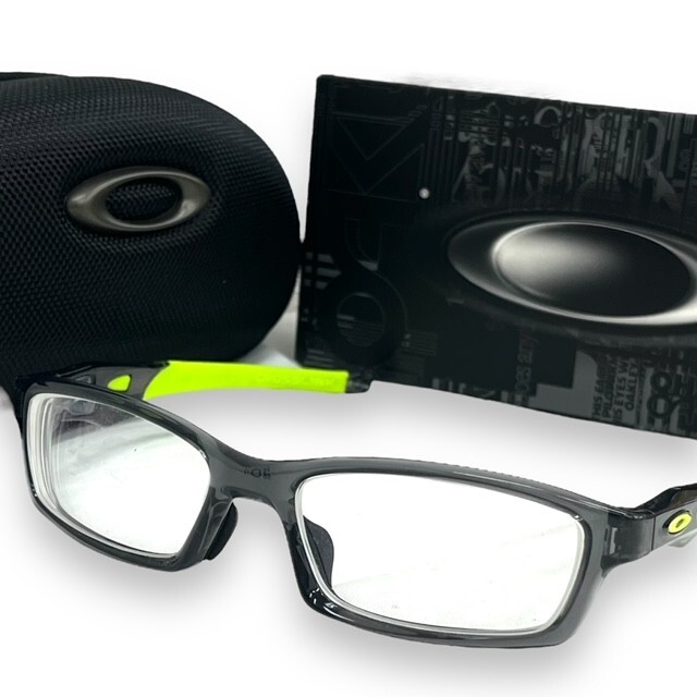 OAKLEYI オークリー メガネフレーム CROSSLINK クロスリンク 眼鏡 アイウェア 保存袋 スポーツ ケース付き OX8029-0256 スクエア ブラック_画像1