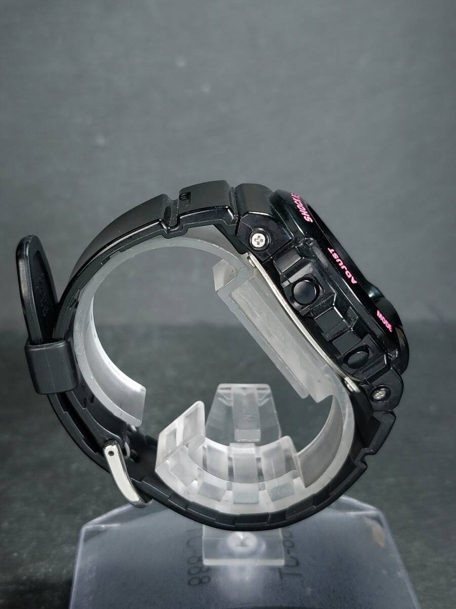 CASIO カシオ G-SHOCK mini ジーショックミニ GMN-692-1JR デジタル 腕時計 ブラック ピンク ステンレス ラバーベルト 新品電池交換済みの画像5