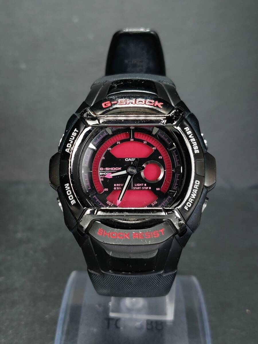 CASIO カシオ G-SHOCK ジーショック G-550FB-1A4 メンズ デジアナ 多機能 腕時計 ブラック マゼンタ ラバーベルト ステンレススチールの画像2