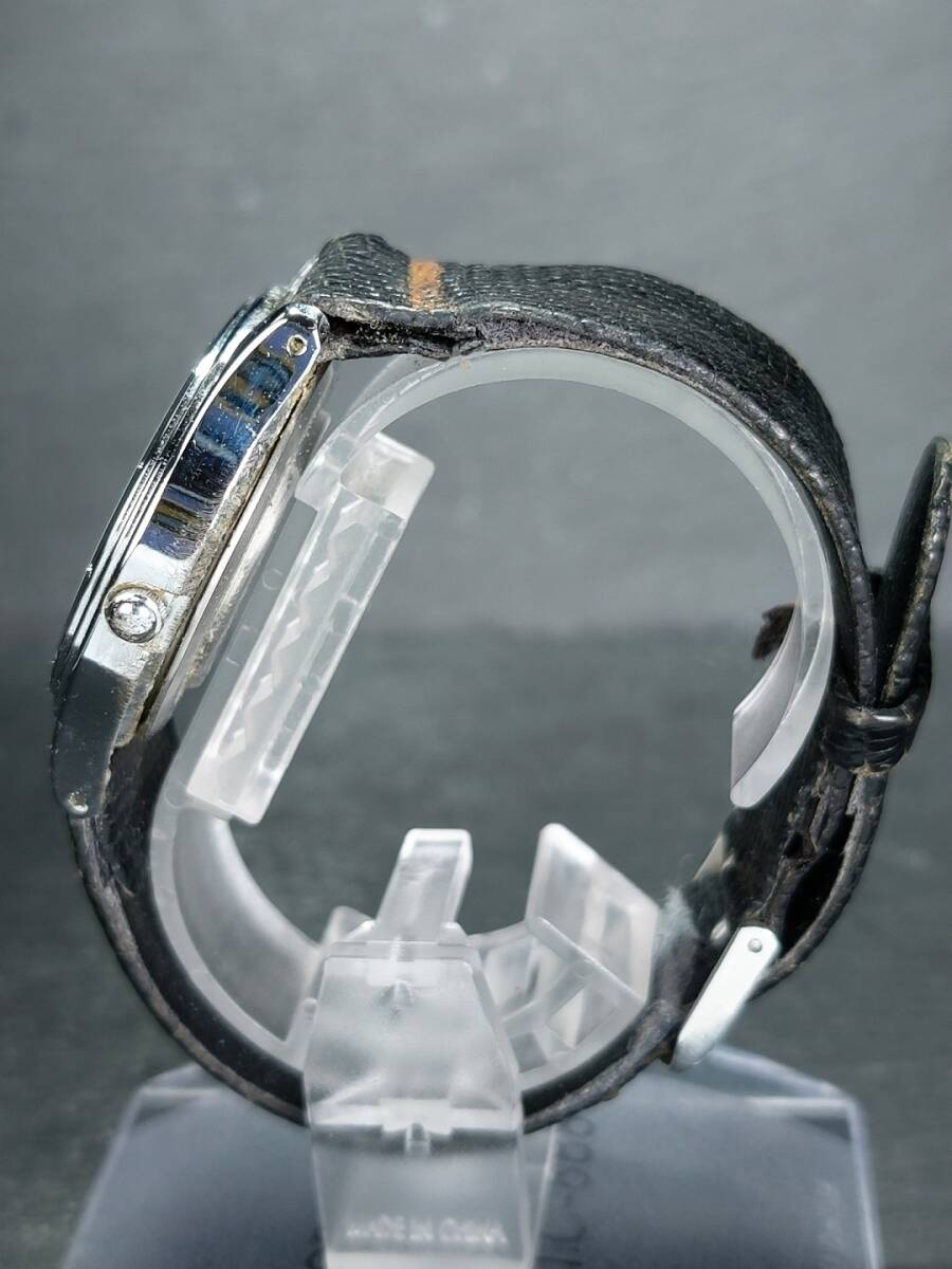 CASIO カシオ ROOKIE RKT-5035 メンズ アナログ クォーツ 腕時計 ホワイト文字盤 レザーベルト ステンレス 新品電池交換済み 動作確認済みの画像4