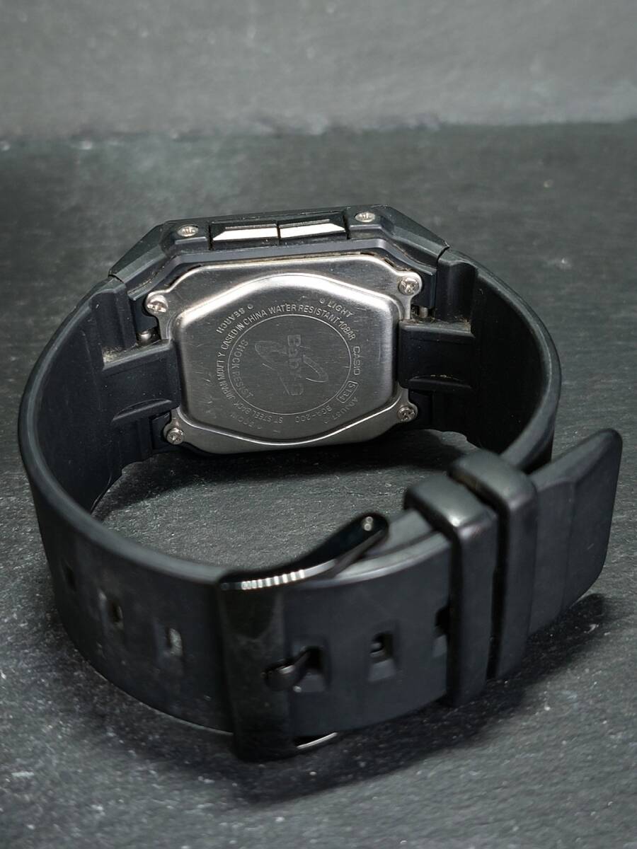 CASIO カシオ Baby-G ベビージー CASKET カスケット BGA-200-1E2 アナデジ 腕時計 2針 ブラック ラバーベルト ステンレス 新品電池交換済みの画像7