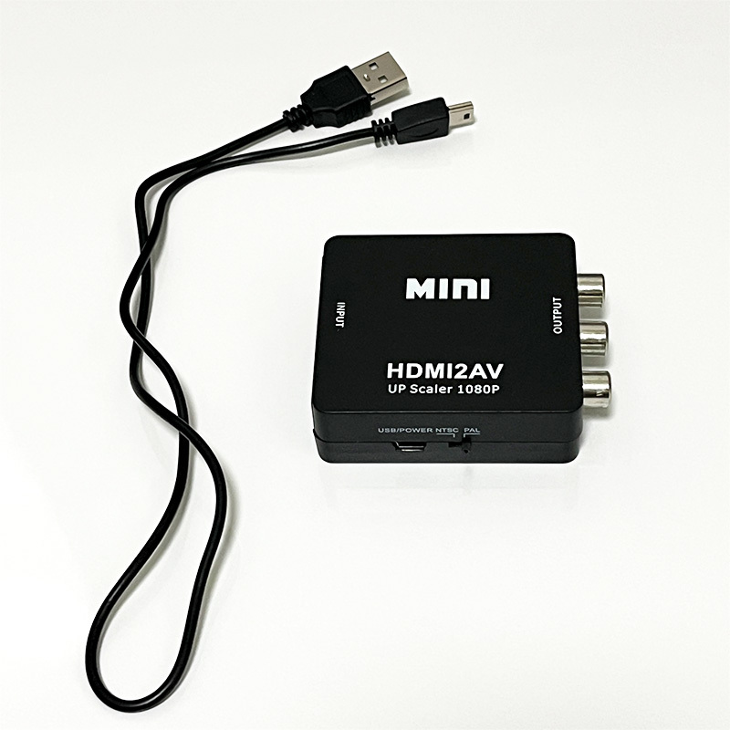 HDMI RCA 変換アダプタ コンバーター コンポジット 1080P ビデオ アナログ 転換 ケーブル アダプター 切り替え 赤白黄端子_画像9