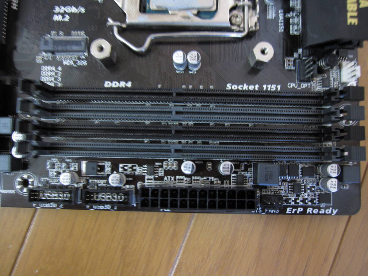 マザーボード GIGABYTE GA-H170-D3H 、Seasonic 750W SS-750 CORE I7 CPU付 通電OK ジャンク の画像4