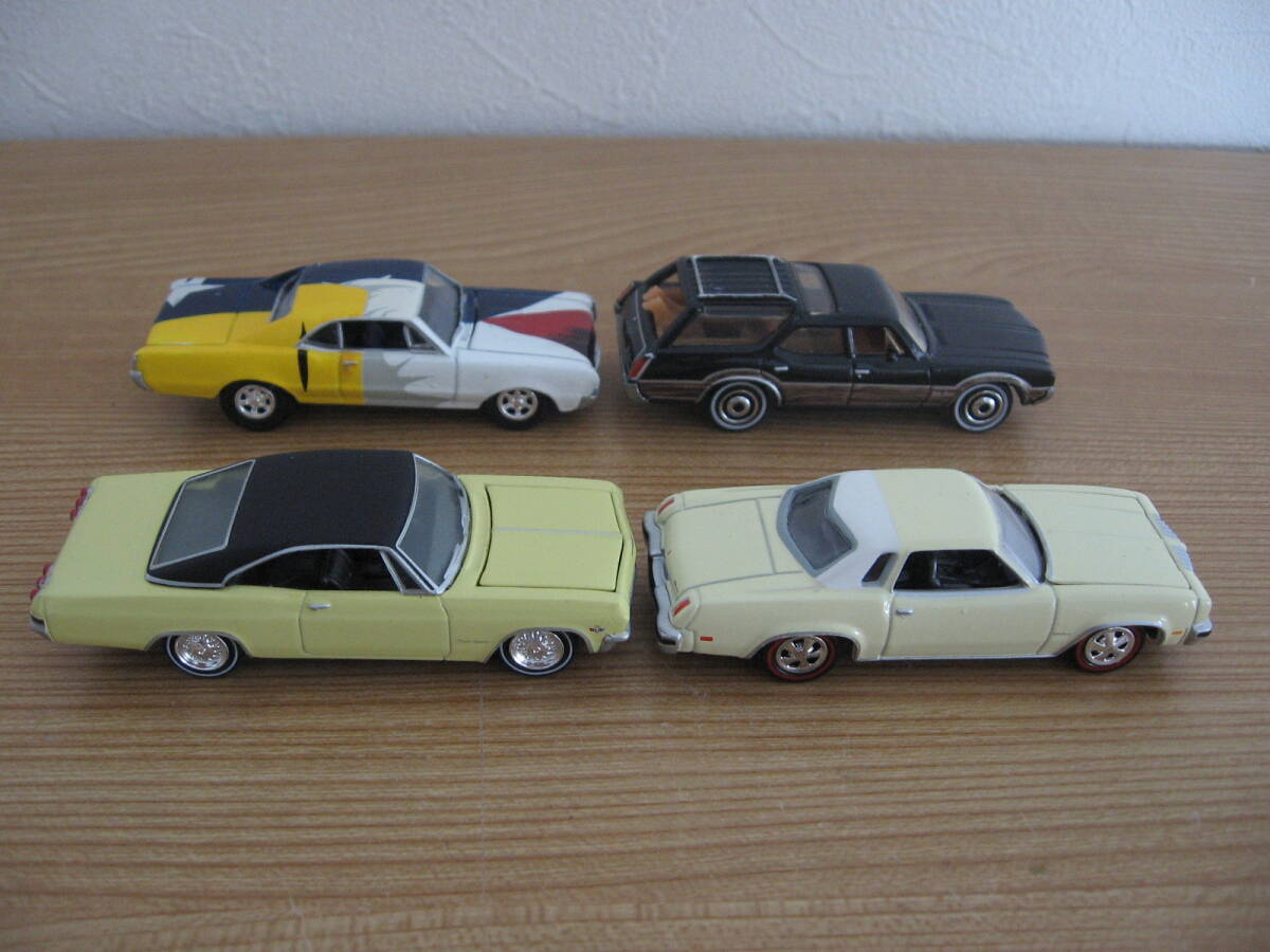  распроданный Johnny Lightning Oldsmobile * Chevrolet и т.п. 4 шт. разрозненный б/у товар 