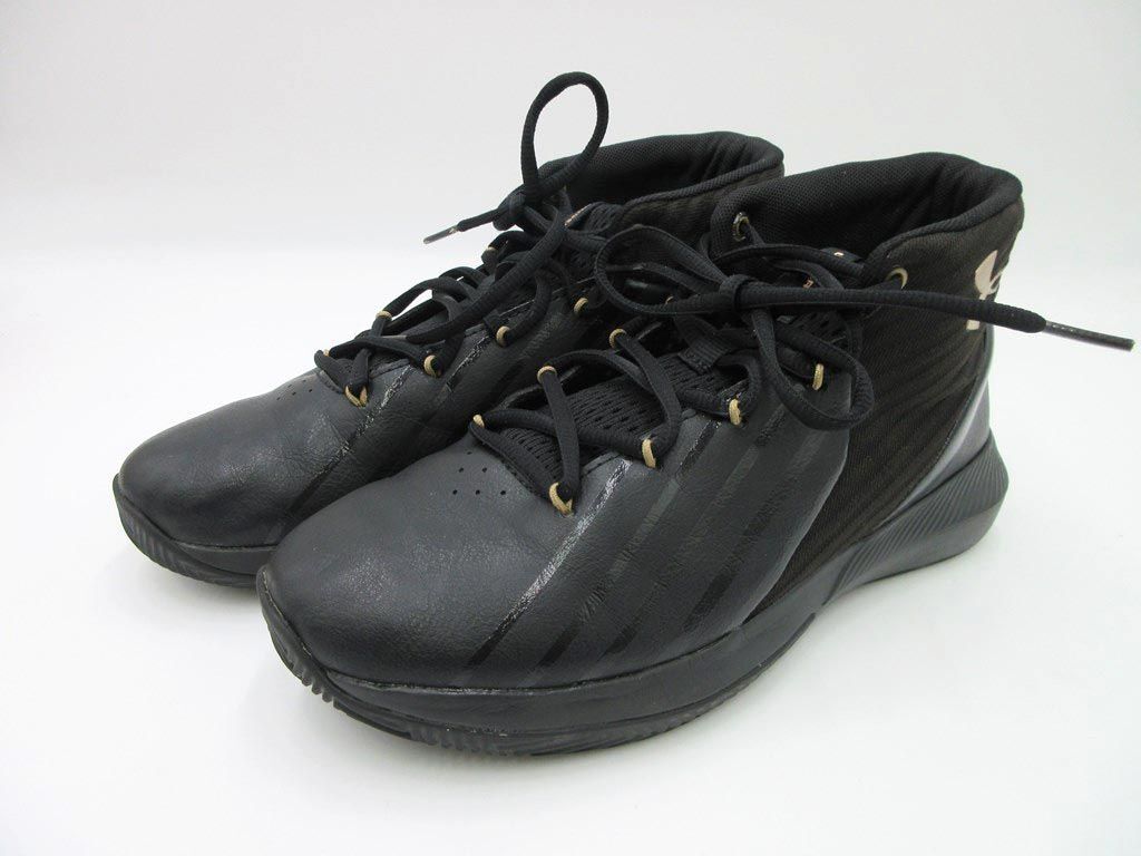 美品 UNDER ARMOUR アンダーアーマー バスケシューズ VCT18450023949 ハイカット スニーカー size25.0/黒 ■■ ☆ ebb5 レディース_画像1