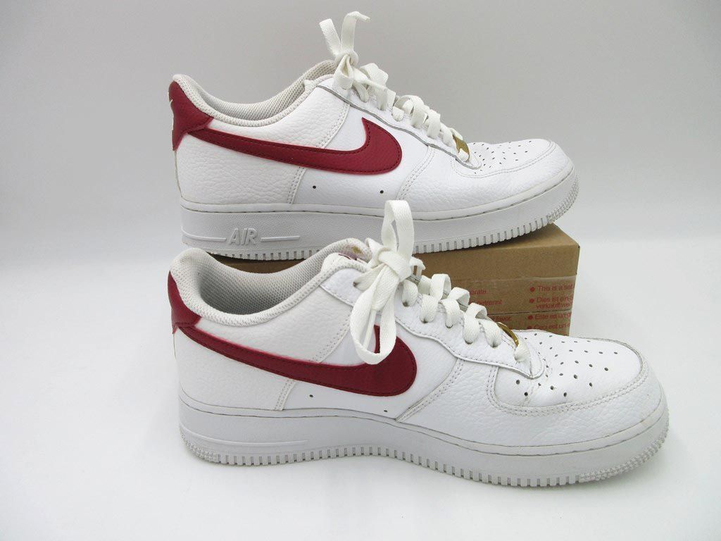 NIKE ナイキ スニーカ- AIR FORCE 1 エアフォース1 CZ0326-100 WHITE TEAM RED ローカット スニーカー size26.5cm/白ｘえんじ ■■◎ ☆_画像3