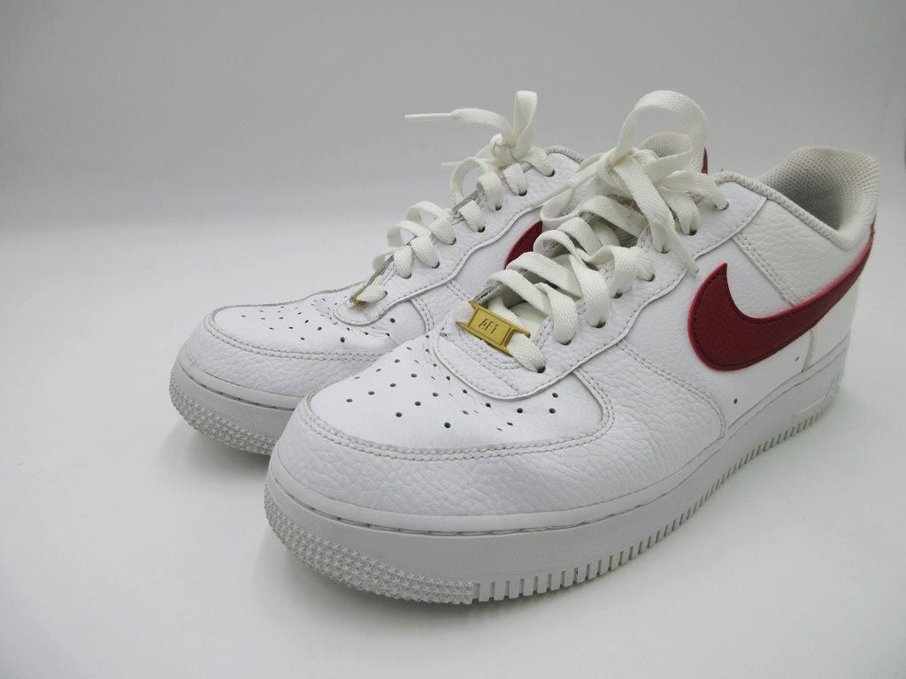 NIKE ナイキ スニーカ- AIR FORCE 1 エアフォース1 CZ0326-100 WHITE TEAM RED ローカット スニーカー size26.5cm/白ｘえんじ ■■◎ ☆_画像1