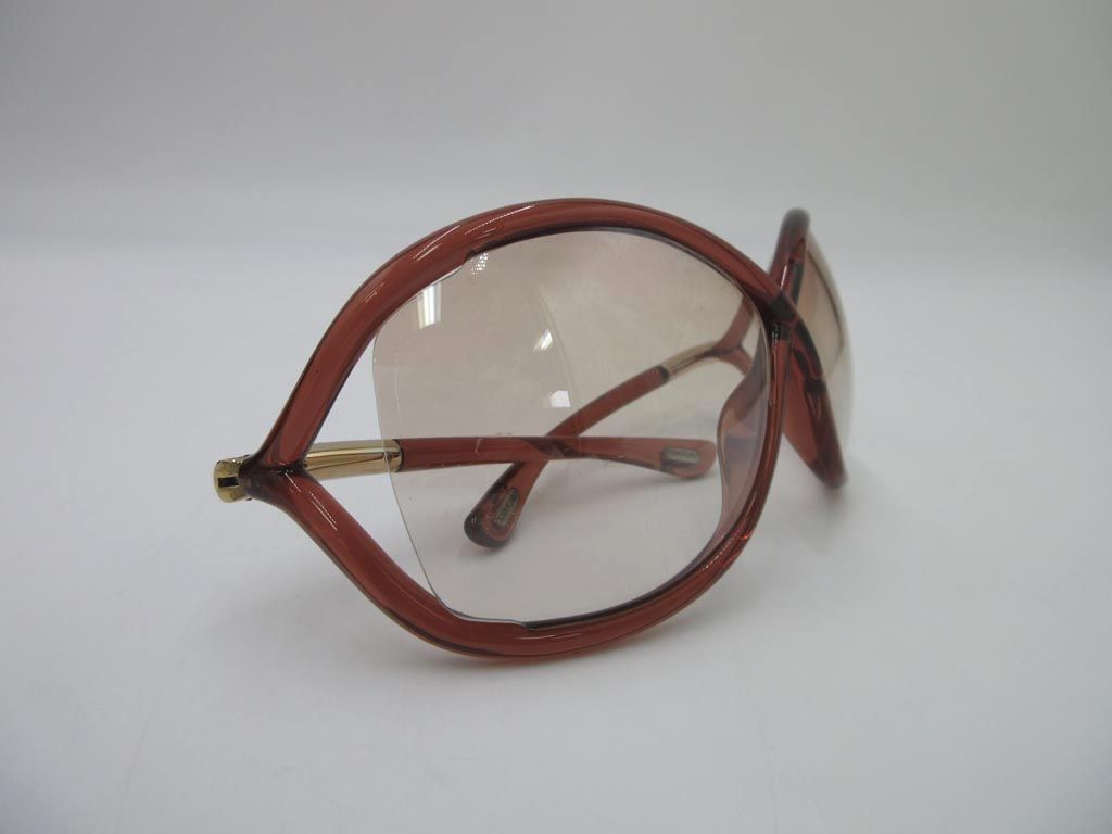 #TOM FORD Tom Ford plastic frame sunglasses glasses sizeF/ tea ##*