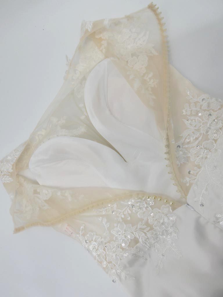  beautiful goods No-brand wedding dress . clothes / dress / no sleeve One-piece white ##* * eca4 lady's 