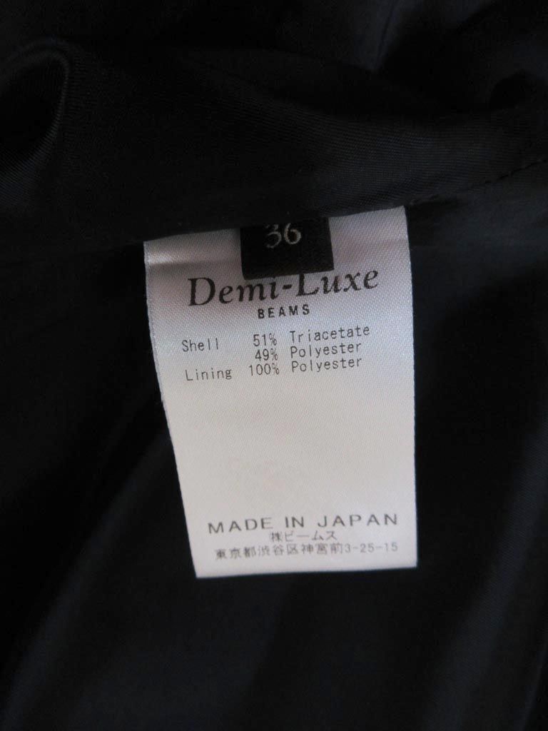 Demi-Luxe BEAMS デミルクスビームス 68-27-0317-002 6817s-5932 無地 タイト スカート size36/黒 ■■_画像9