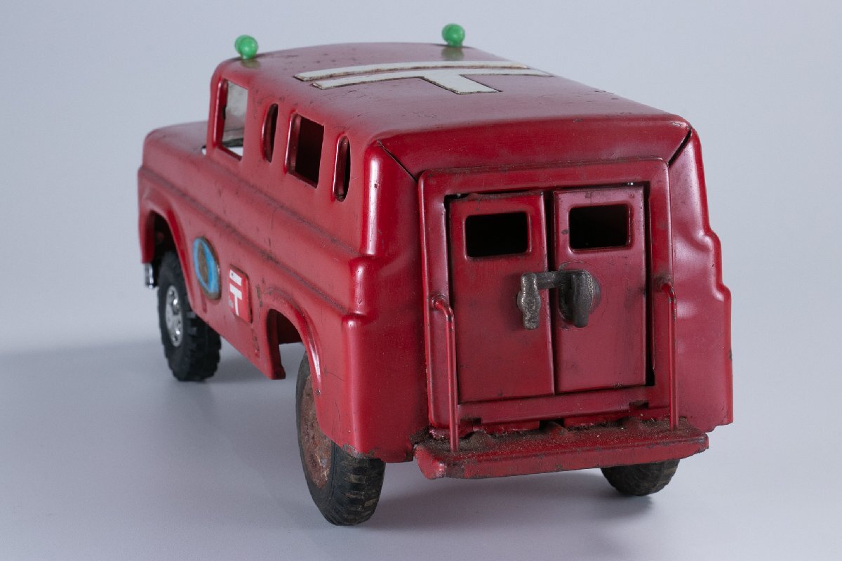 【レトロ玩具】 マルサン商事製ブルドッグトイ ブリキ郵便車 MAIL TRUCK(郵便局) ブリキ製 ビンテージの画像5