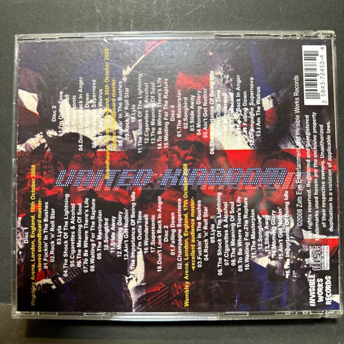 オアシス OASIS 4枚組コレクター CD 「UNITED KINGDOM」の画像2