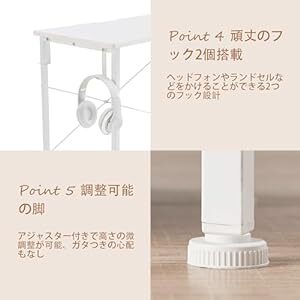 Somdot 机 デスク パソコンデスク pcデスク つくえ シンプルワークデスク desk 幅80cm×奥行40cm×高さ74cの画像6