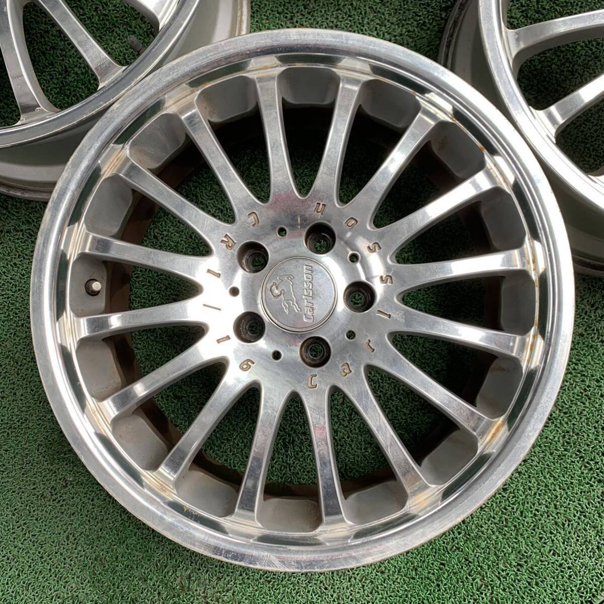 MC538-404 良品　Carlsson(カールソン) CR 1/16 RS Brilliant Edition 18インチ　8J +45 PCD114.3 5H ハブ76 アルミホイール　4本_画像5