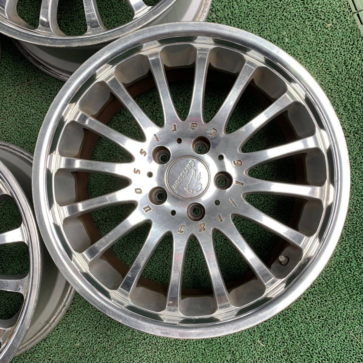 MC538-404 良品　Carlsson(カールソン) CR 1/16 RS Brilliant Edition 18インチ　8J +45 PCD114.3 5H ハブ76 アルミホイール　4本_画像4