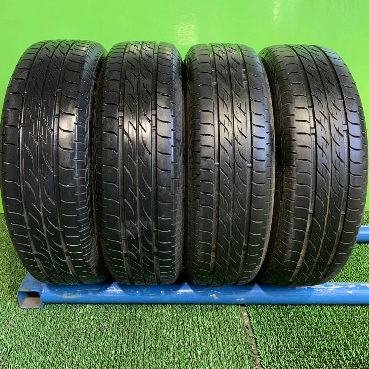 AE520-404 バリ山 ブリヂストン 夏タイヤ 155/65R13 スズキ純正 ホイール 13X4.00B +45 PCD100 4穴 【４本】ラパン アルト パレット等_画像2