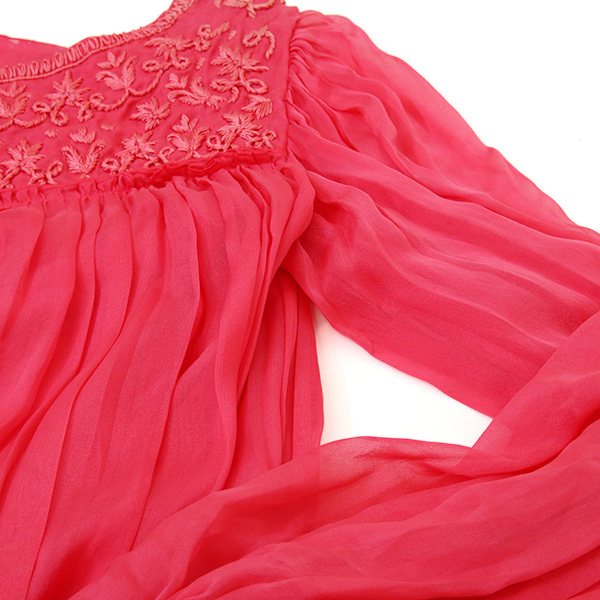 [ last liquidation ] * beautiful goods *firosofi- Alberta Ferretti silk tunic size40 [M02276]