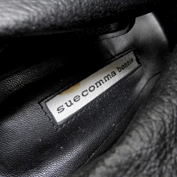 【最終処分】 シューコンマ・ボニー Suecomma Bonnie レザー ブーツサンダル フリル 黒 size38 1/2[M02468]_画像6