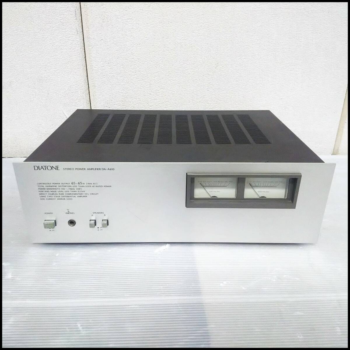 ○DIATONE ダイアトーン STEREO POWER AMPLIFIER ステレオパワー ○DIATONE ダイアトーン STEREO POWER AMPLIFIER ステレオパワー