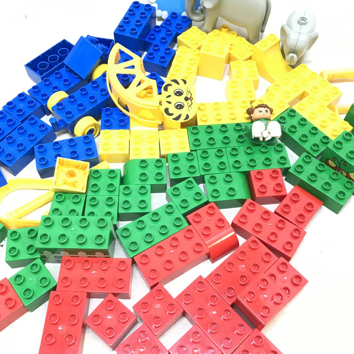 # LEGO レゴ duplo 2278 ぞうさんのバケツ ブロック 積み木 部品 パーツ 玩具 知育玩具 まとめ 動物 組み立て 中古品 #C30248_画像7