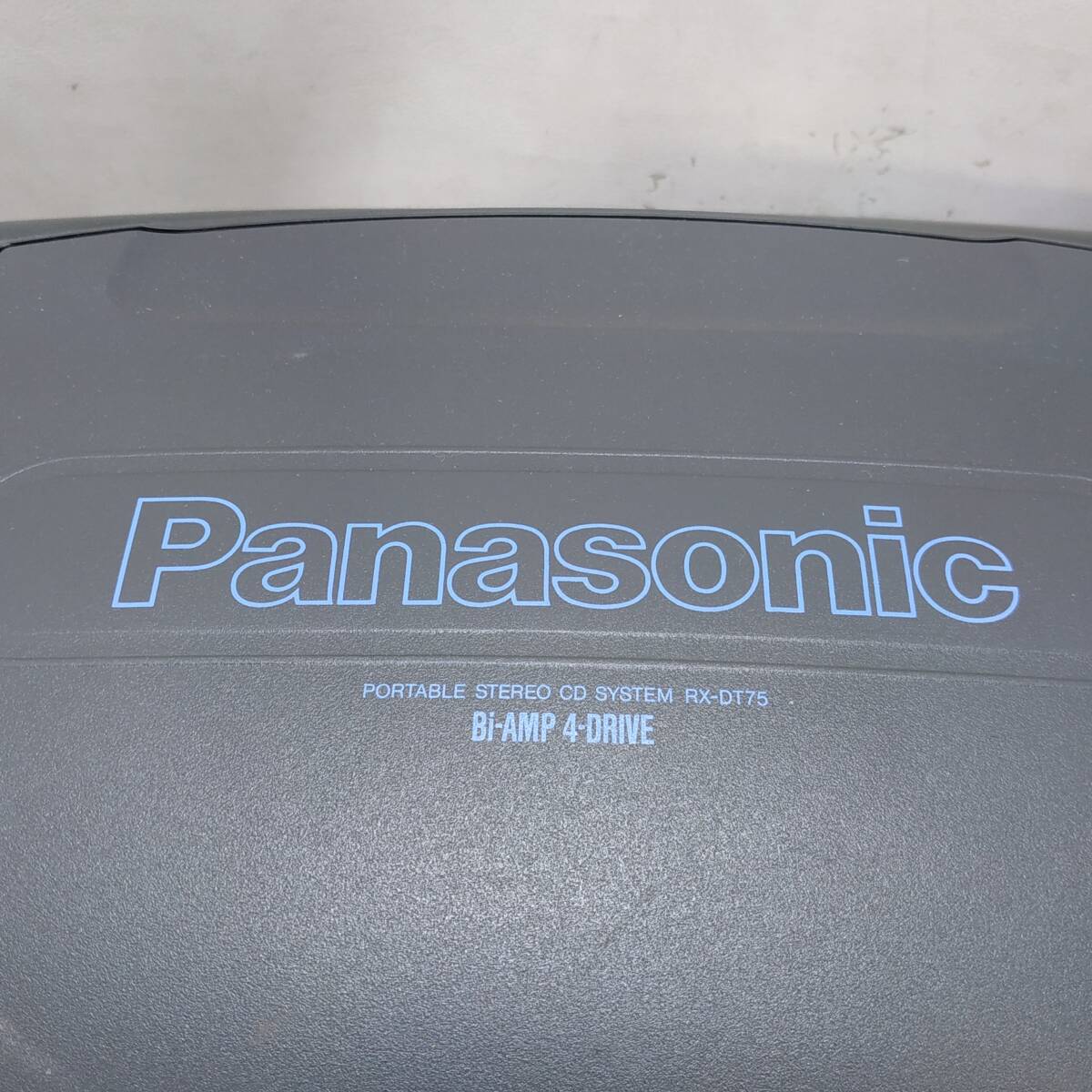 ◇ Panasonic CDラジカセ RX-DT75 ポータブルステレオ Wカセット/CD/AM/FM パナソニック 通電OK/ジャンク品 ◇ R91836の画像8