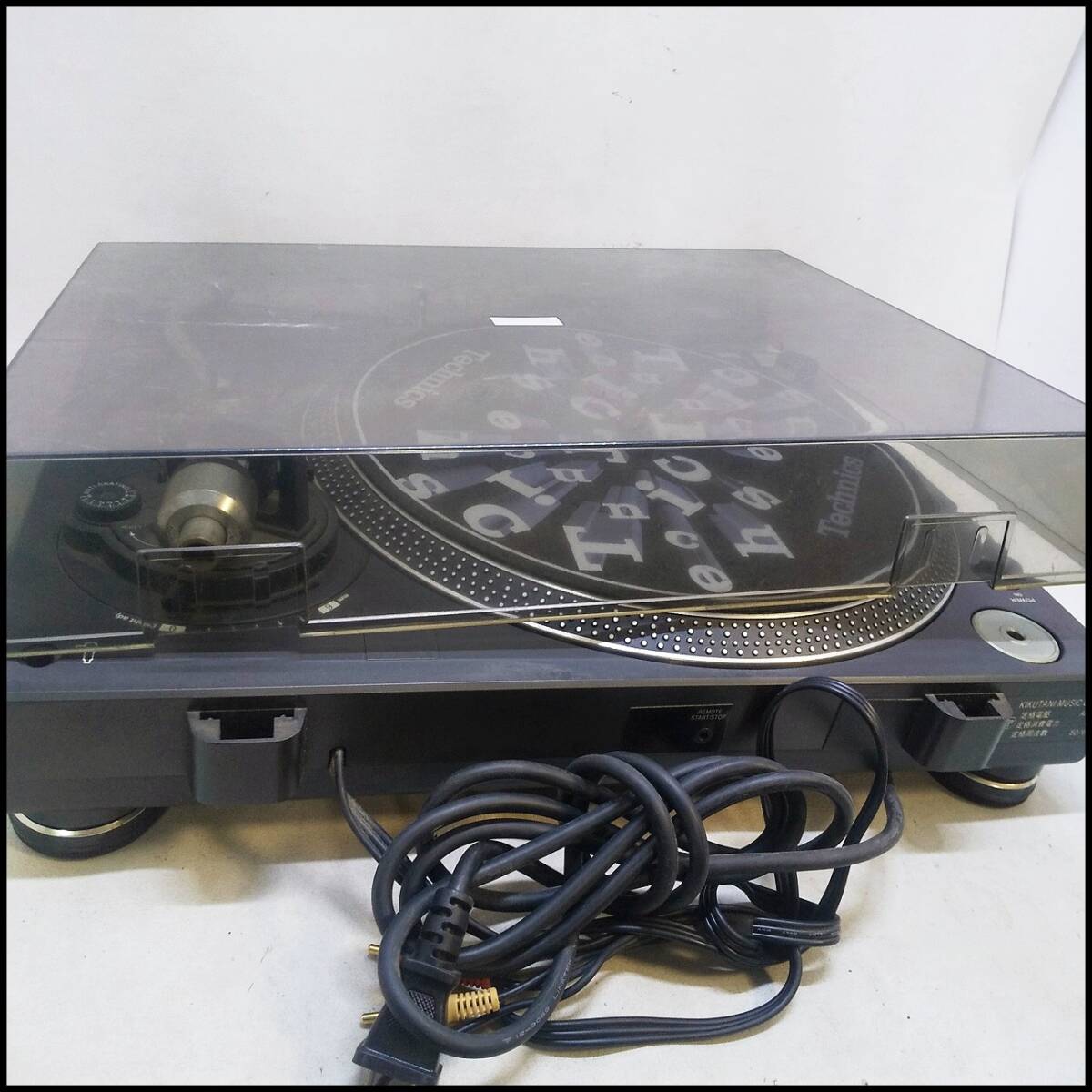 ●KIKUTANI ターンテーブル QUAERTZ DJ機器 レコードプレーヤー DJ-2500SQ 通電OK ジャンク品②●C2763の画像9