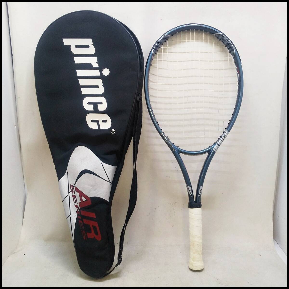 ●Prince プリンス AIRSTICK AIR HANDLE テニスラケット 硬式用 ケース付き 中古品●Ｇ2784_画像1