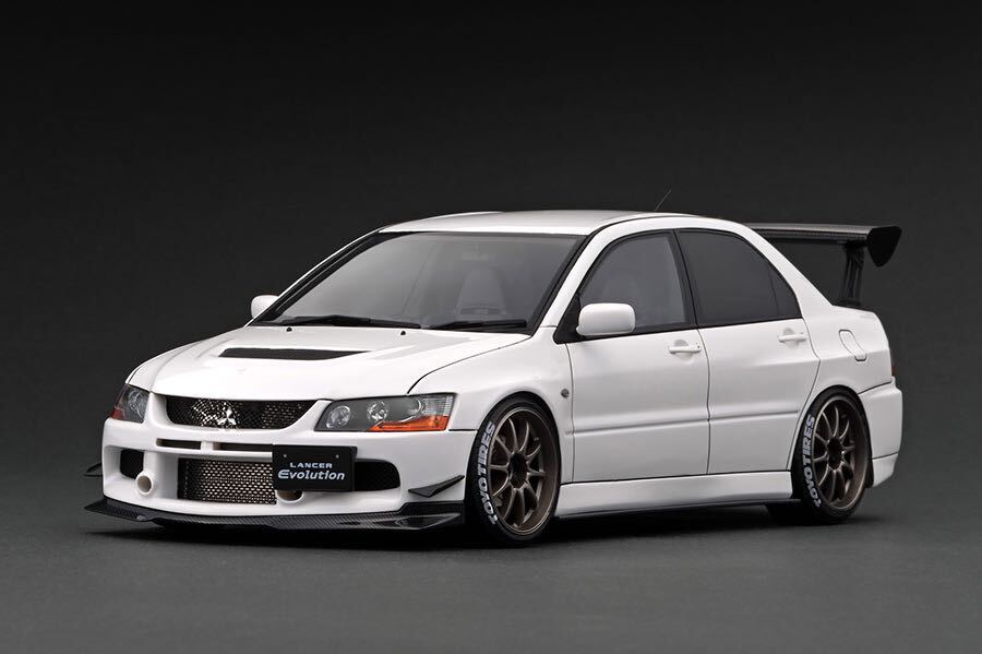 【WEB限定】 イグニッションモデル IG2433 1/18 Mitsubishi Lancer Evolution IX (CT9A) White 限定80台の画像1