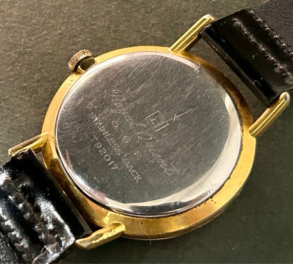 【稼働良好】ロイヤルオリエントアンチショック手巻き腕時計金張りヴィンテージ国産21石OGF