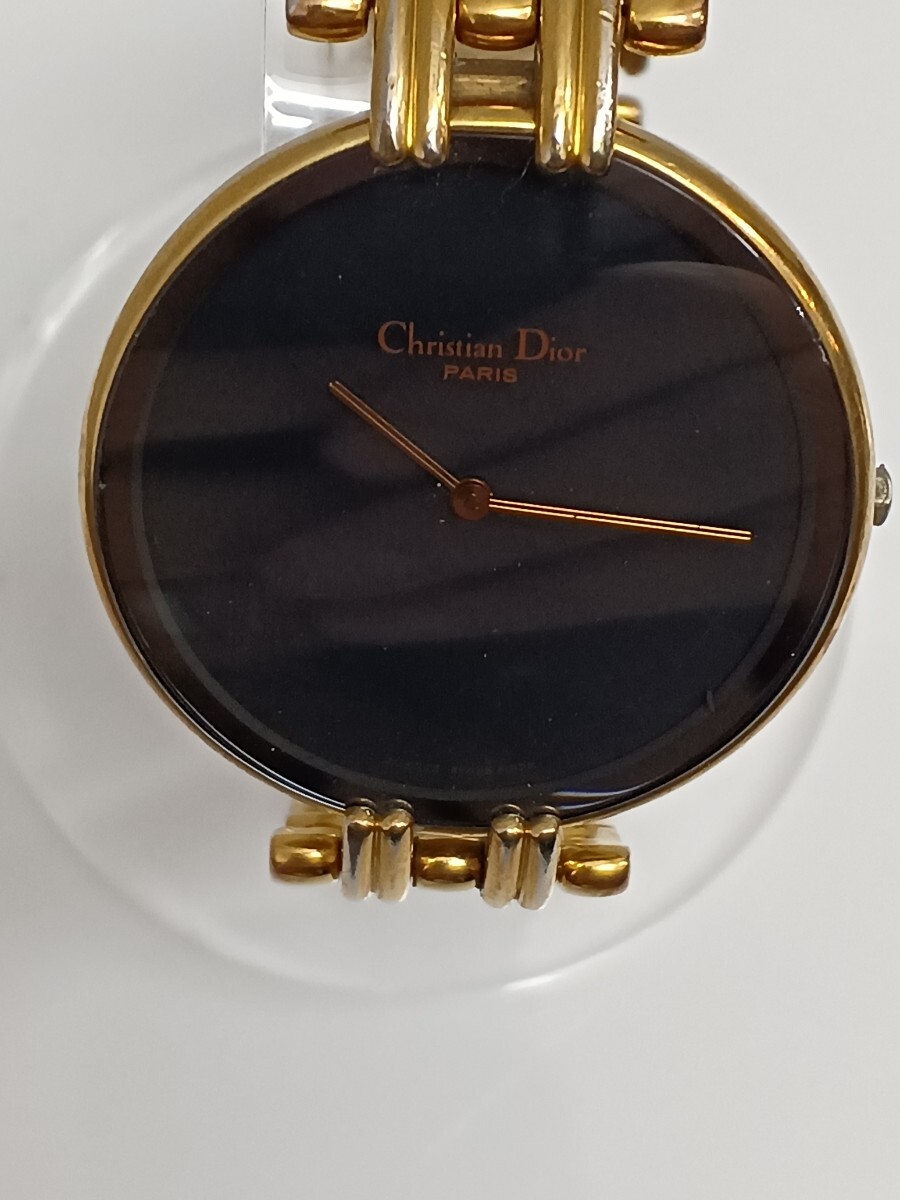 UU081 Christian Dior クリスチャン ディオール 腕時計 レディース Bagheera バギラ 154-4 ブラックムーン ゴールド EARR の画像2