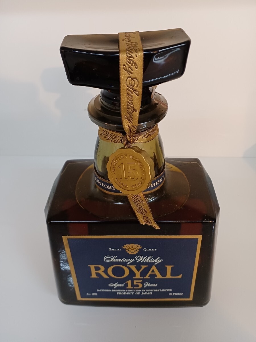 UU108 サントリー SUNTORY ウイスキー  ローヤル ROYAL 15年 箱付 2本セット 酒 ブルーラベル IFARの画像5