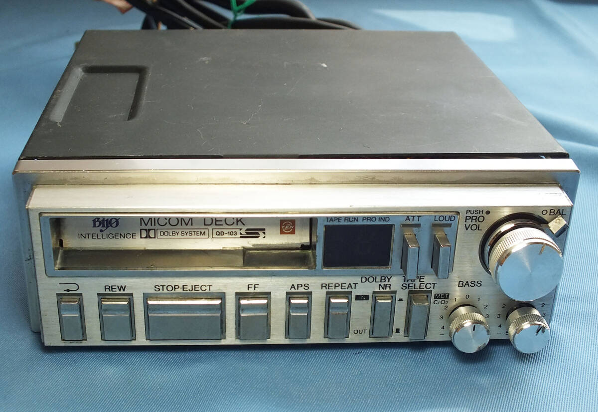 Biyo カセットQD-103 チューナーQT-101 アンプQM-100 TENカーコンポ（要修理につきジャンク）の画像7