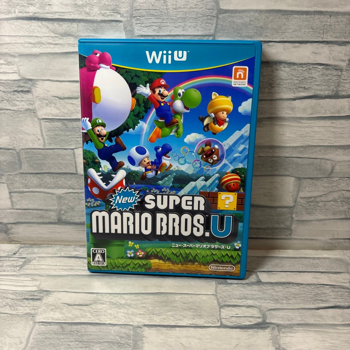 【Wii U】 New スーパーマリオブラザーズ U 完品　ディスク小傷あり　 WiiUソフト