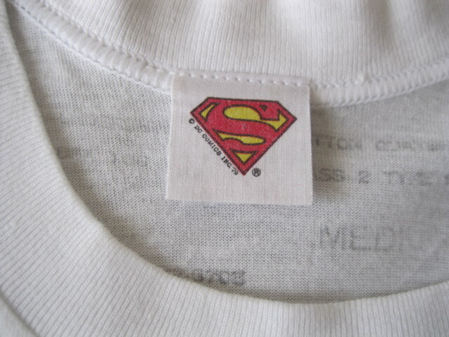 スーパーマンTシャツ　サイズM　中古品　汚れもあり　綿１００％　SUPERMAN_画像3