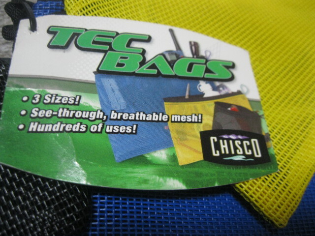 CHISCO TEC Bags 3 цвет 3 размер большой, средний, маленький прозрачный * сетка ткань, новый товар 